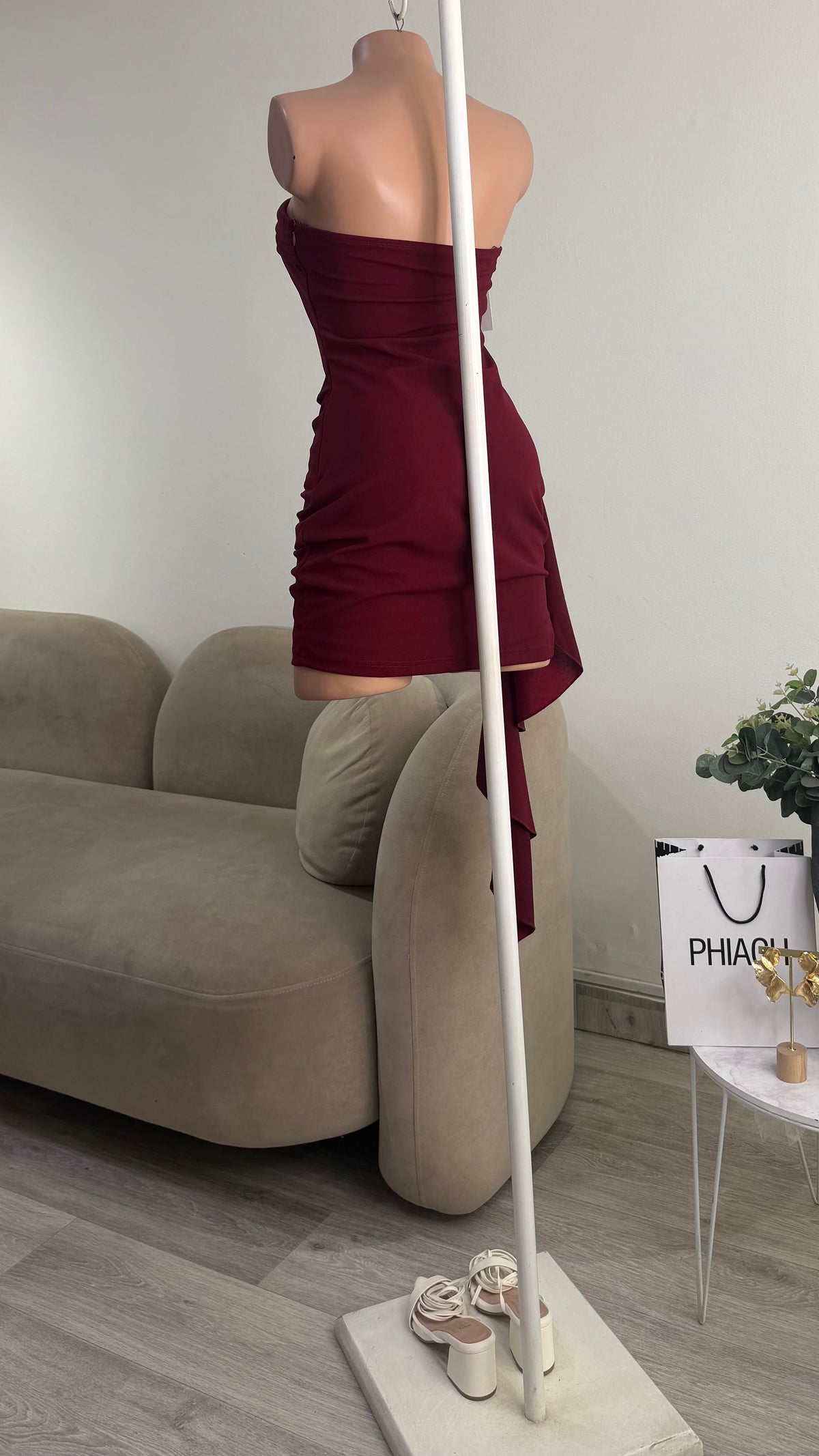 Vestido Borgoña