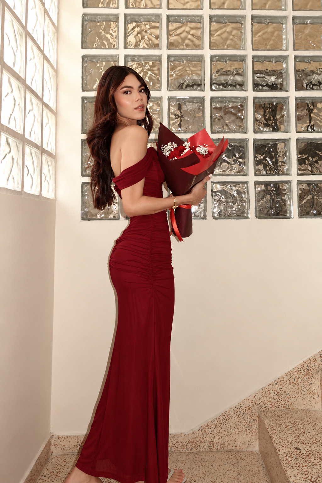 Vestido Corset Vino
