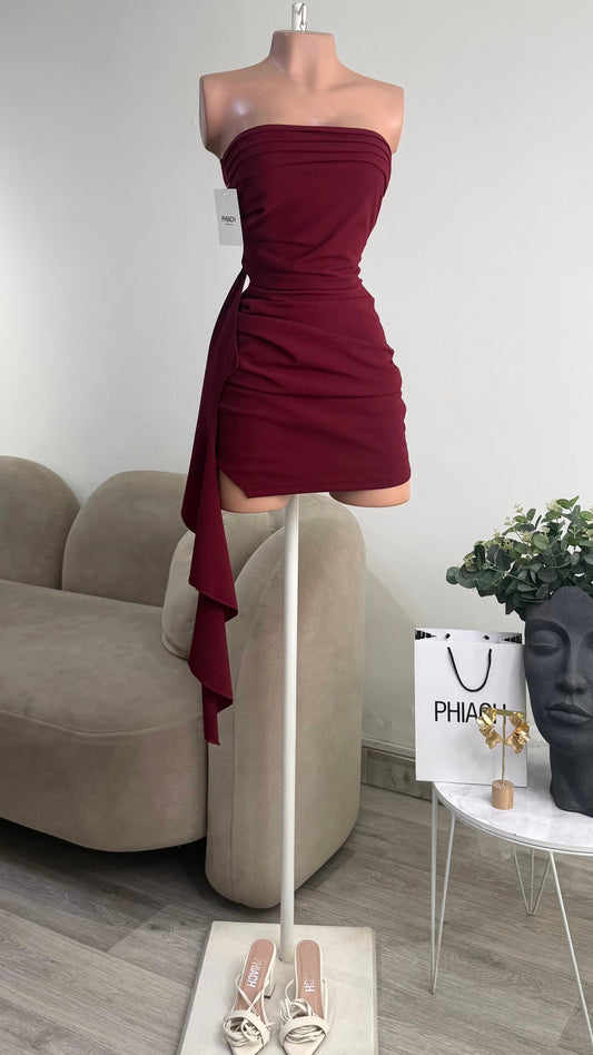 Vestido Borgoña