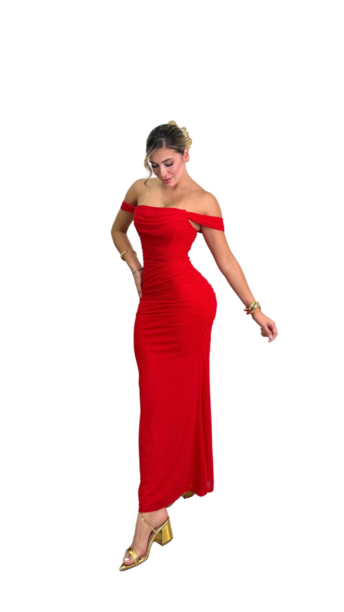 Vestido corset rojo
